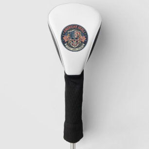 American Skull Patriotic Patriotic Skull Tough Gra Golf Head Cover
