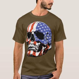 American skull patriotic T-Shirt
