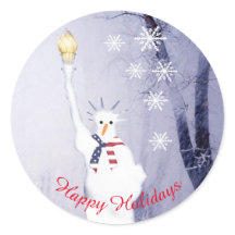 American snowman Xmas holidays