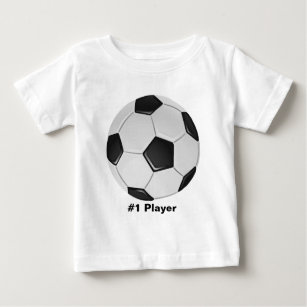 American Soccer or Association Football Ball Baby T-Shirt