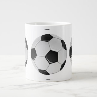 American Soccer or Association Football Ball Large Coffee Mug