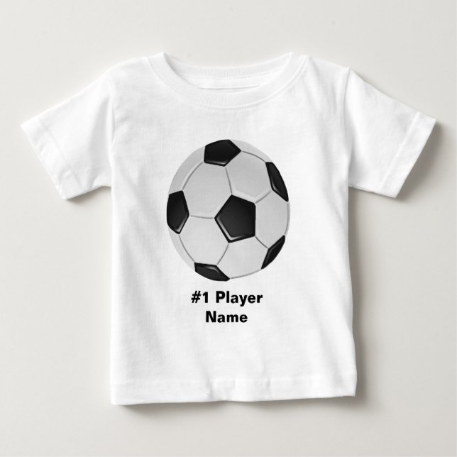 American Soccer or Association Football Ball Name Baby T-Shirt (Front)