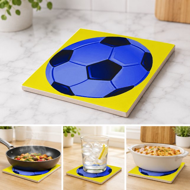 American Soccer or Association Football Tile (American Soccer or Association Football Ceramic Tile)