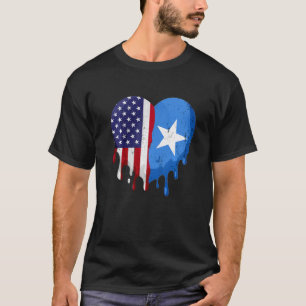 American Somali Heritage Month Somalia Flag Heart T-Shirt
