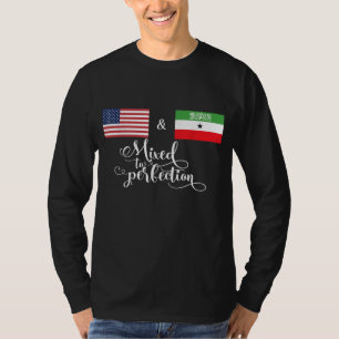 American + Somaliland Mixed To Perfection Flag T-Shirt