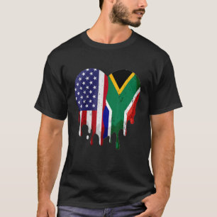 American South African Heritage Month Africa Flag  T-Shirt