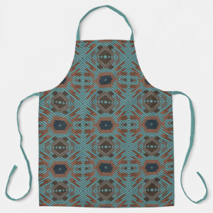 American Southwest Tribal Patterned Art And Colour Apron
