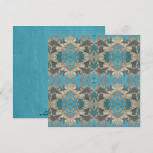 American Southwestern Patterned Art And Colours Card