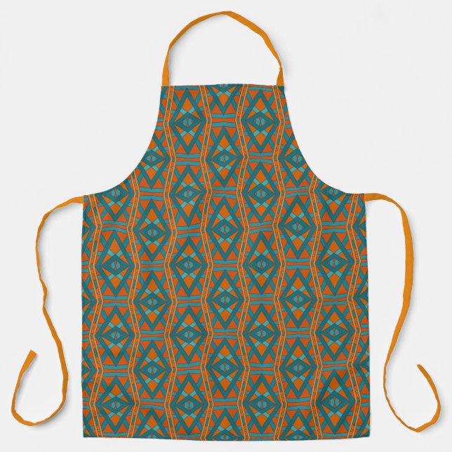 American Southwestern Style Pattern And Colors Art Apron (Front)