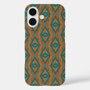 American Southwestern Style Pattern And Colors Art iPhone 16 Case