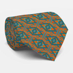 American Southwestern Style Pattern And Colors Art Tie