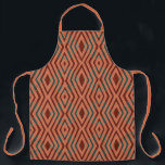 American Southwestern Tribal Pattern Art And Color Apron<br><div class="desc">Apron adult size all over print style printed with a American Southwestern Tribal Pattern Art And Colors graphic design illustration by TheFabricSeal at Zazzle #ZazzleMade https://www.zazzle.com/store/thefabricseal This American Indian Geometric Art Style drawing image is a beautiful design with classic elements of herringbone style geometric design, half brick step alternating patterned...</div>