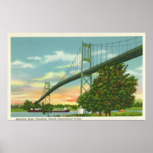 American Span of the International Bridge View Poster