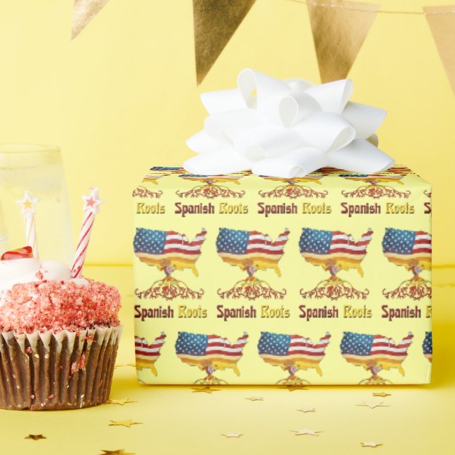 American Spanish Roots Wrapping Paper (Birthday Party)