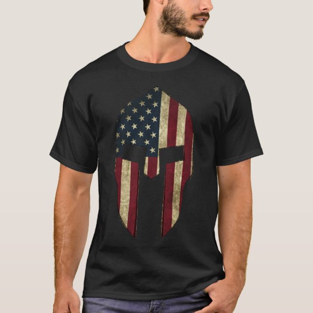 American Spartan  T-Shirt (Front)