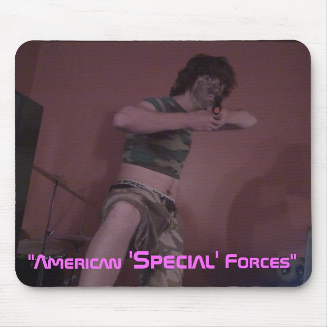 "American, 'Special', Forces" - Customised Mouse Pad (Front)