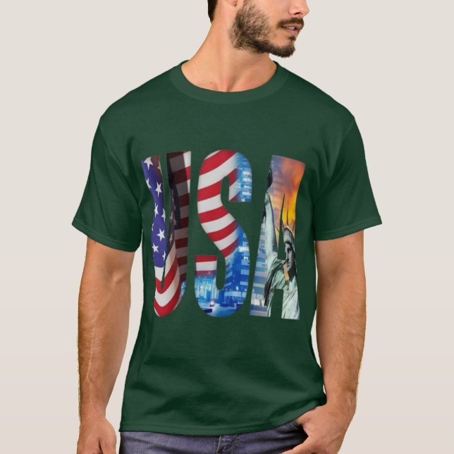 American Spirit Bold Typography Tee (Front)