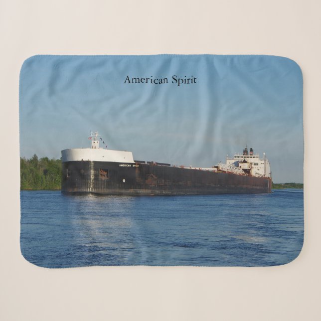 American Spirit sherpa blanket (Front (Horizontal))