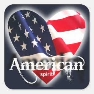 american spirit square sticker