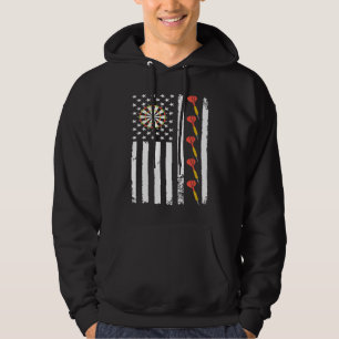 American Sports Darts Flag Athletic Throwing Game  Hoodie