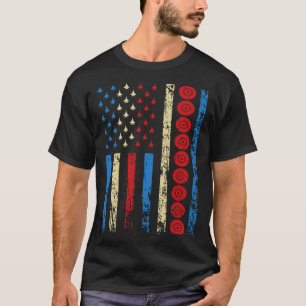 American Sports Flag 4th Of July Lawn Bowling Athl T-Shirt