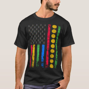 American Sports Flag Autism Awareness Month Volley T-Shirt