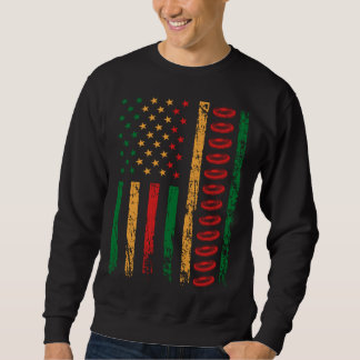 American Sports Flag Black History Month Ultimate  Sweatshirt