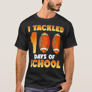 American  Sports Gift I trackled 100 Days Of Schoo T-Shirt