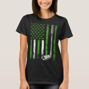 American Sports Nature Flag Athletic Golf Club Ear T-Shirt