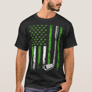 American Sports Nature Flag Athletic Golf Club Ear T-Shirt