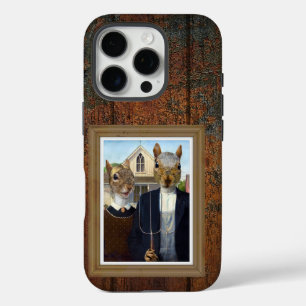American Squirrel Gothic - funny iPhone 16 Pro Case
