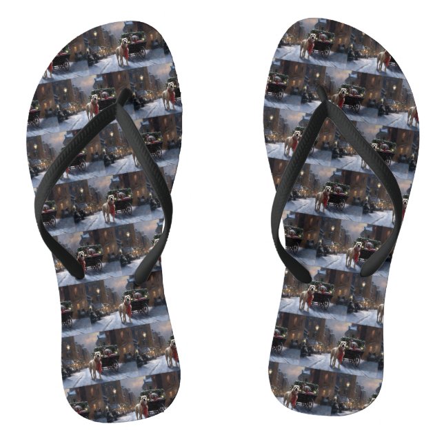 American Staffordshire Christmas Festive Season Jandals (Footbed)