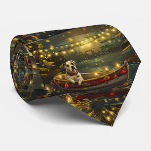 American Staffordshire Christmas Festive Voyage Tie