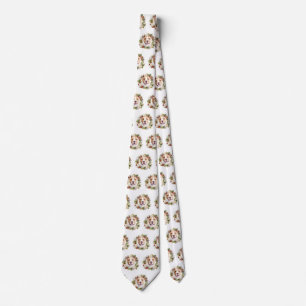 American Staffordshire Christmas Wreath Festive Tie
