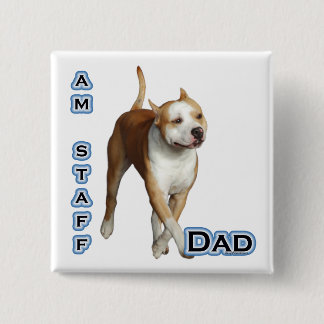 American Staffordshire Dad 4 - Button