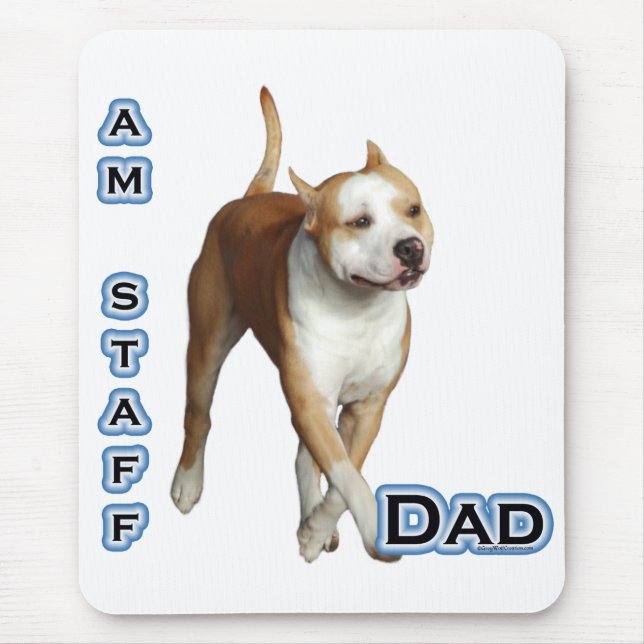 American Staffordshire Dad 4 Mouse Pad (Front)