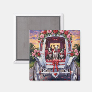 American Staffordshire Dog Valentine's Day Magnet