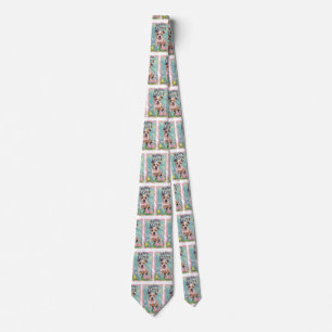American Staffordshire Happy Easter Tie