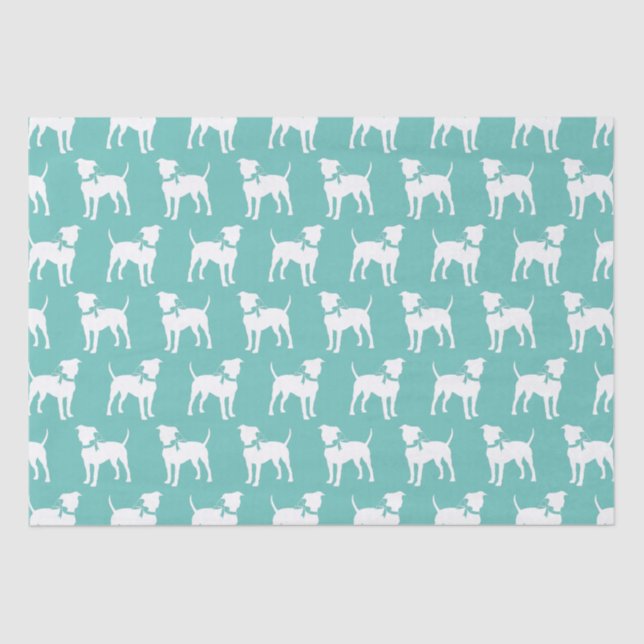 American Staffordshire Pit bull Dog Puppy Tissue Paper (Front)