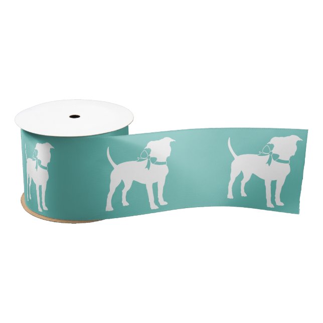 American Staffordshire Pit bull Satin Ribbon (Spool)