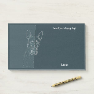 American Staffordshire Terrier Abstract Dog Name Post-it Notes