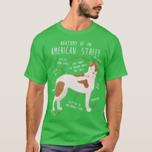American Staffordshire Terrier Amstaff Anatomy 1 T-Shirt