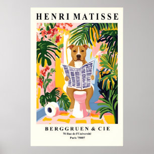 American Staffordshire Terrier Bathroom Print Funn