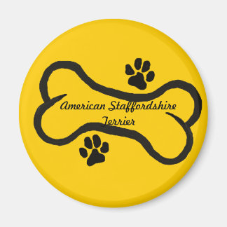American Staffordshire Terrier Bone N Paws Magnet