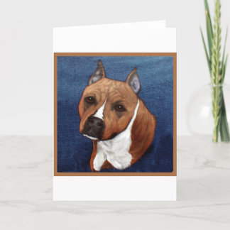 American Staffordshire Terrier Card