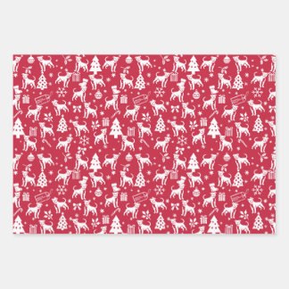 American Staffordshire Terrier Christmas Wrapping Paper Sheet