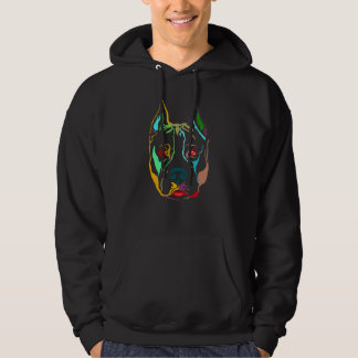 American Staffordshire Terrier Colorful Design Hoodie