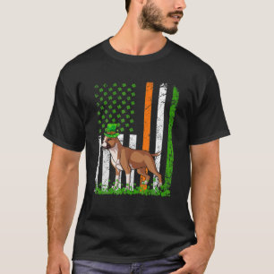 American Staffordshire Terrier Dog St Patricks Day T-Shirt
