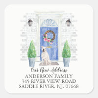 American Staffordshire Terrier Door Address Label
