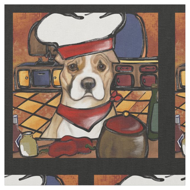 American Staffordshire Terrier  Fabric (Close Up)